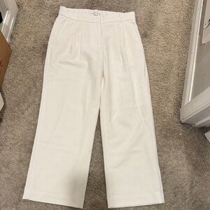 Abercrombie & Fitch Cream Wide Leg Pants